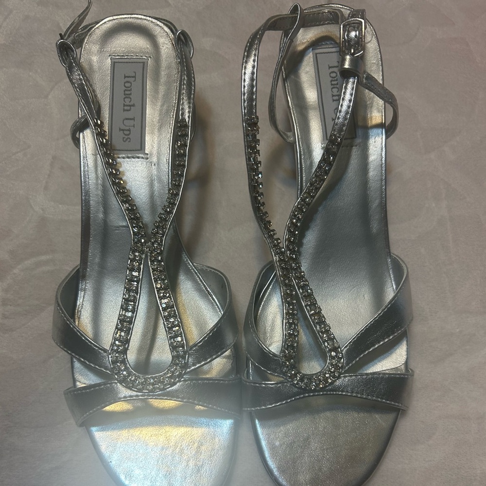 Touch Ups Silver Strappy Sandals